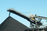Mining Photo Stock Library - coal spreader delivering coal to stockpile at terminal. ( Weight: 3  New Image: NO)