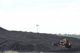 Mining Photo Stock Library - bulldozer stockpiling coal. ( Weight: 3  New Image: NO)