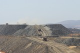 Mining Photo Stock Library - haul trucks on dump circuit at open cut mine. ( Weight: 1  New Image: NO)