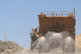 Mining Photo Stock Library - waterart haul truck on haul road ( Weight: 1  New Image: NO)