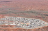 Mining Photo Stock Library - aerial photo of 3000 person workers camp in iron ore country. ( Weight: 1  New Image: NO)