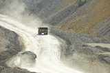 Mining Photo Stock Library - two haul trucks on haul road in open cut coal mine. ( Weight: 1  New Image: NO)
