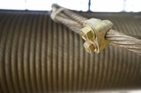 Mining Photo Stock Library - close up of a roll of wire cable with hitching swage in focus ( Weight: 1  New Image: NO)