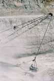 Mining Photo Stock Library - vertical closeup photo of dragline moving overburden in open cut coal mine ( Weight: 1  New Image: NO)