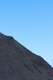 Mining Photo Stock Library - close up photo of coal stockpile.  blue sky behind. ( Weight: 1  New Image: NO)