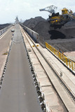 Mining Photo Stock Library - vertical aerial shot of reclaimers in coal terminal. ( Weight: 1  New Image: NO)