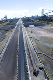 Mining Photo Stock Library - vertical photo of access road at coal terminal.  reclaimers working in the background. ( Weight: 1  New Image: NO)