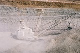 Mining Photo Stock Library - aerial photo of drag line moving overburden in open cut coal mine. ( Weight: 1  New Image: NO)
