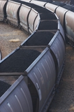 Mining Photo Stock Library - vertical photo of loaded rail cars with coal.  close up image. ( Weight: 1  New Image: NO)