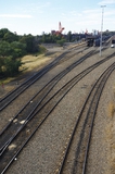 Mining Photo Stock Library - rail tracks leading to coal stockpiler ( Weight: 1  New Image: NO)